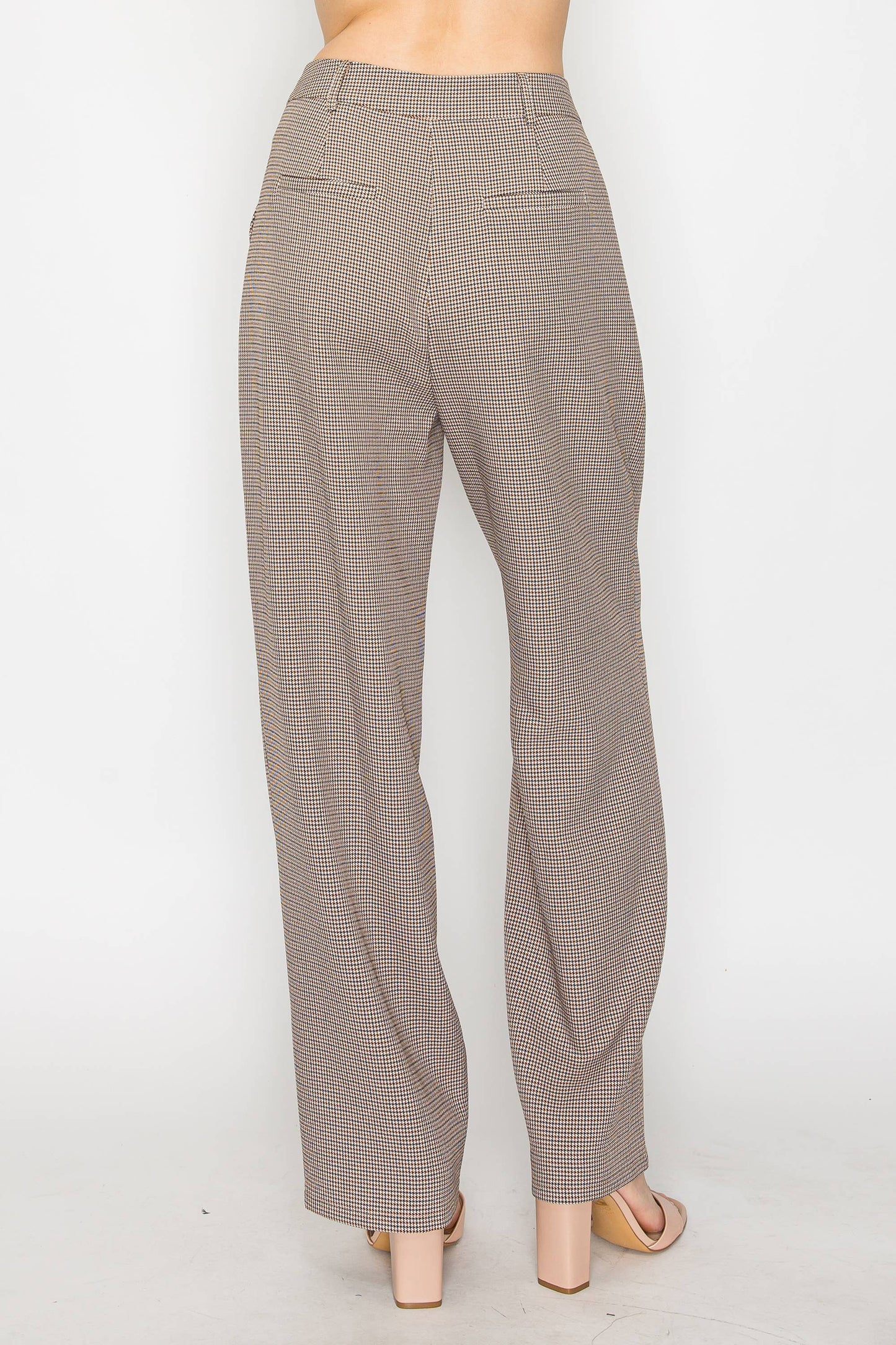 Plaid Pleated Trousers