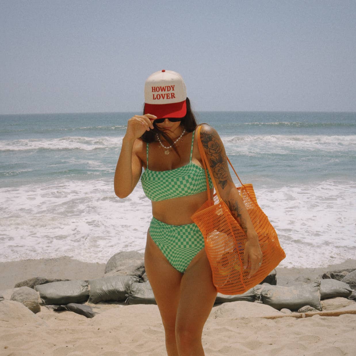 Howdy Lover Canvas Hat - Electric Label