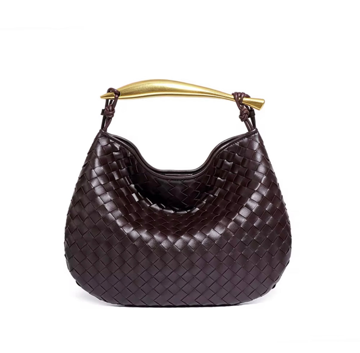 Luna Woven Faux Leather Evening Clutch