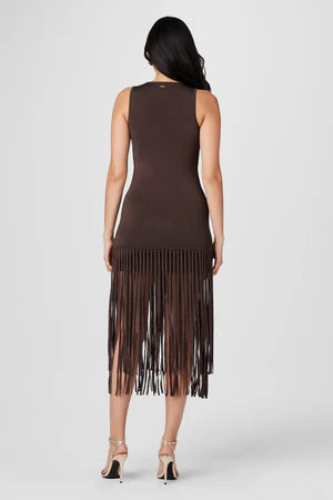 MARGAUX FRINGE KNIT DRESS