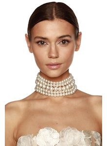 5 Strand Pearl Choker