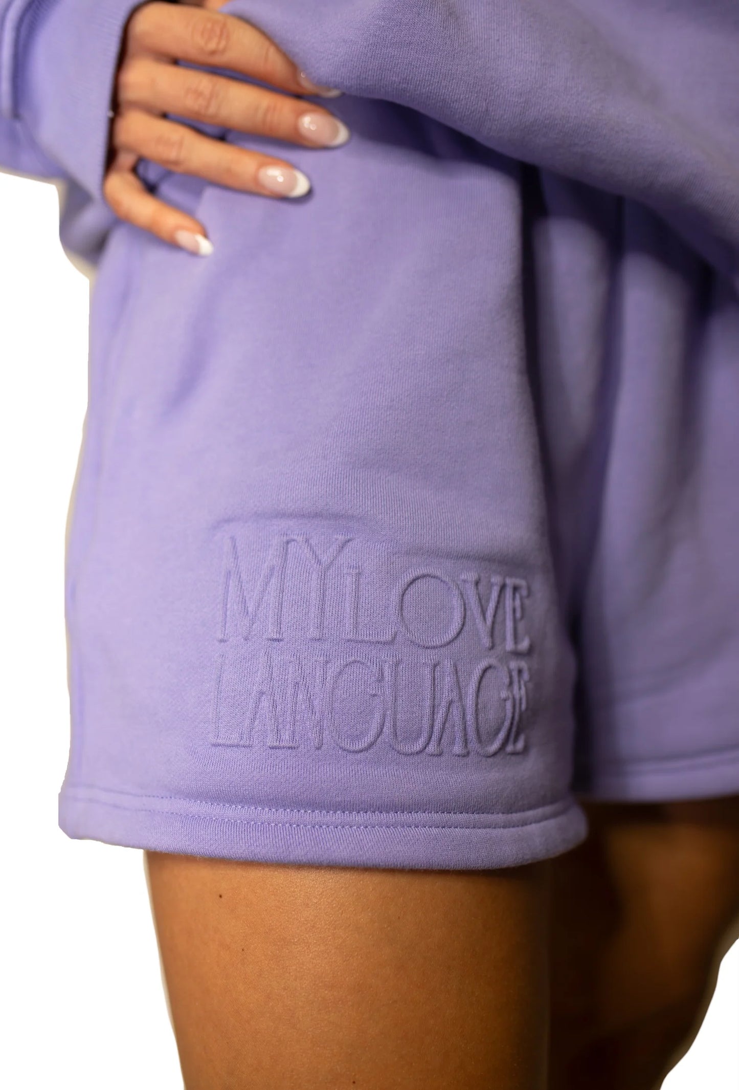 Lilac Crewneck Short Set-Put Me On