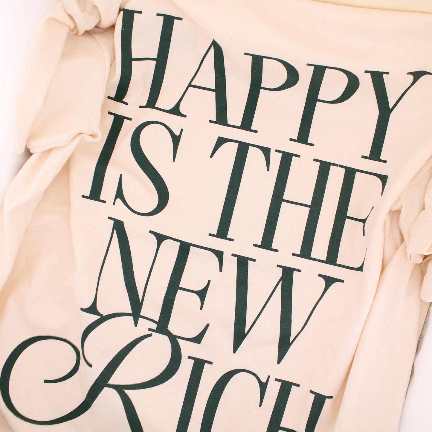Freshwater Curated Goods - Happy is the New Rich Unisex Tee