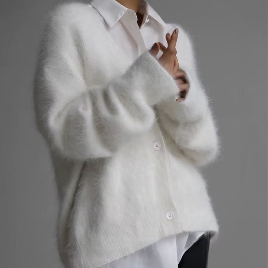 Fuzzy Knit Cardigan