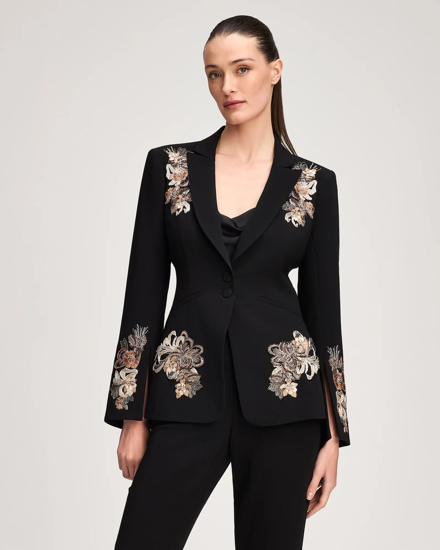 Rhinestone Floral Border Isby Jacket