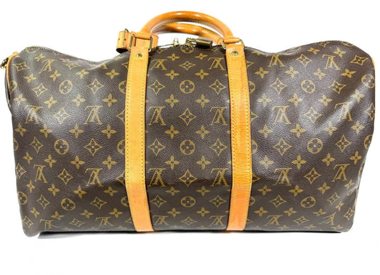 LOUIS VUITTON Bandouliere Keepall 50 Shoulder Handle Boston Bag