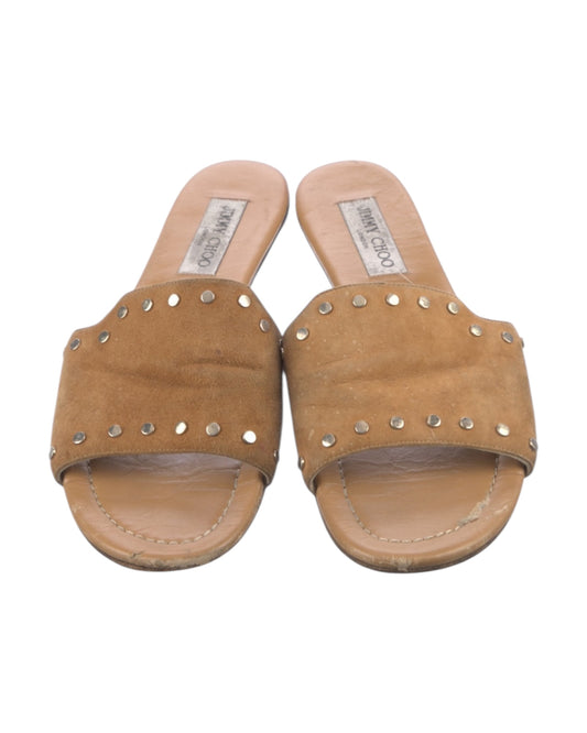 Jimmy Choo
Suede Studded Accents Slides
Women's Size: 10 | US10, IT40