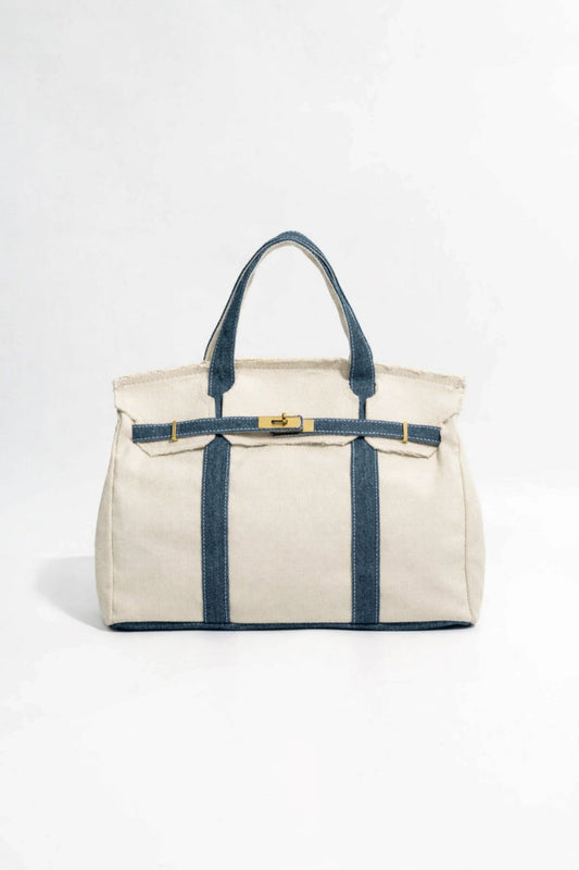 Familywear - Handmade Premium Cotton Canvas Boatkin Boat Bag (Preorder) - Denim