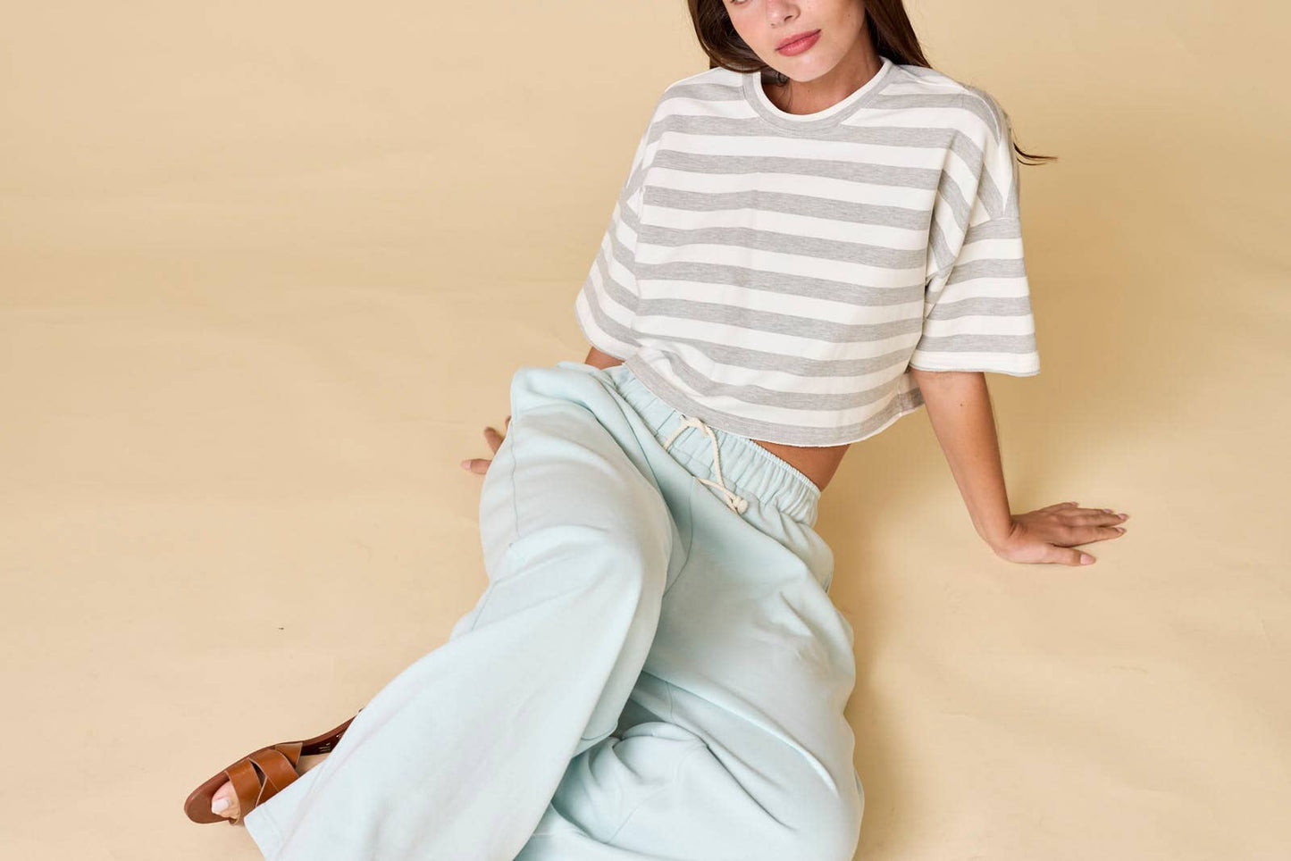 Cora Wide- Leg Sweat Pants