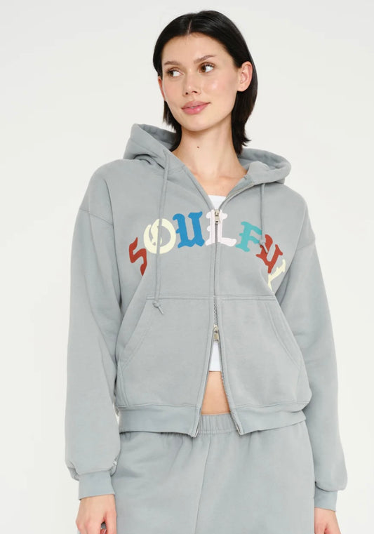 The Mayfair Group                  Soulful Two-Way Zip-Up Hoodie