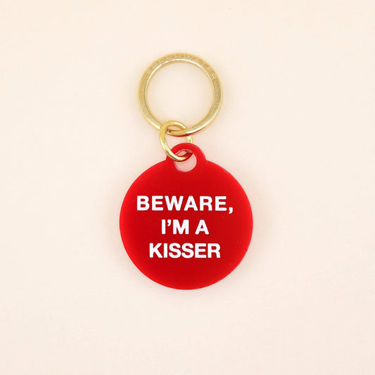 Freshwater Curated Goods - Beware, I'm A Kisser Pet Tag