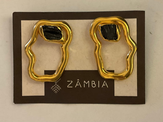 Heritage Earring Black Tormaline