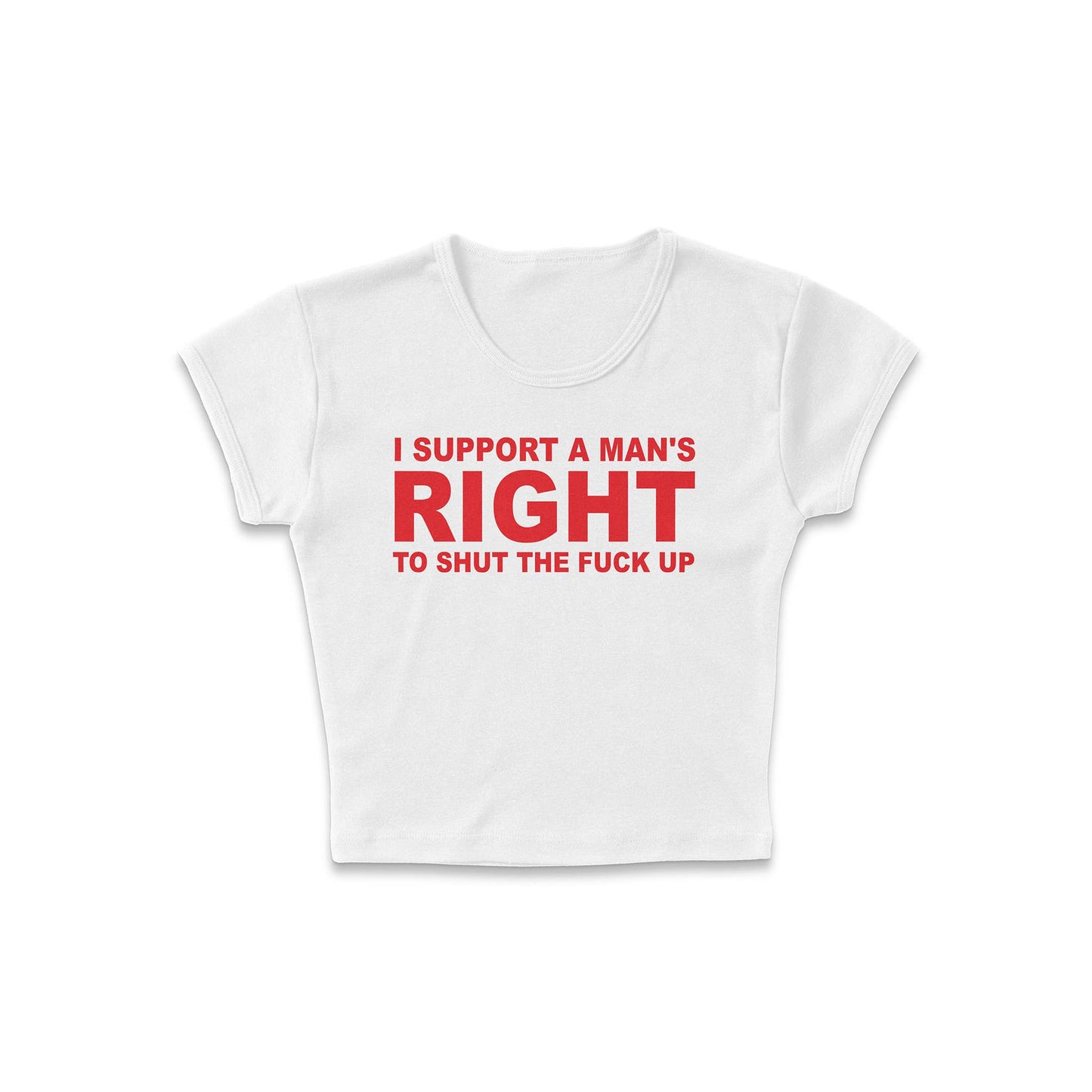 femfetti - Support His Right Micro Rib Baby Tee