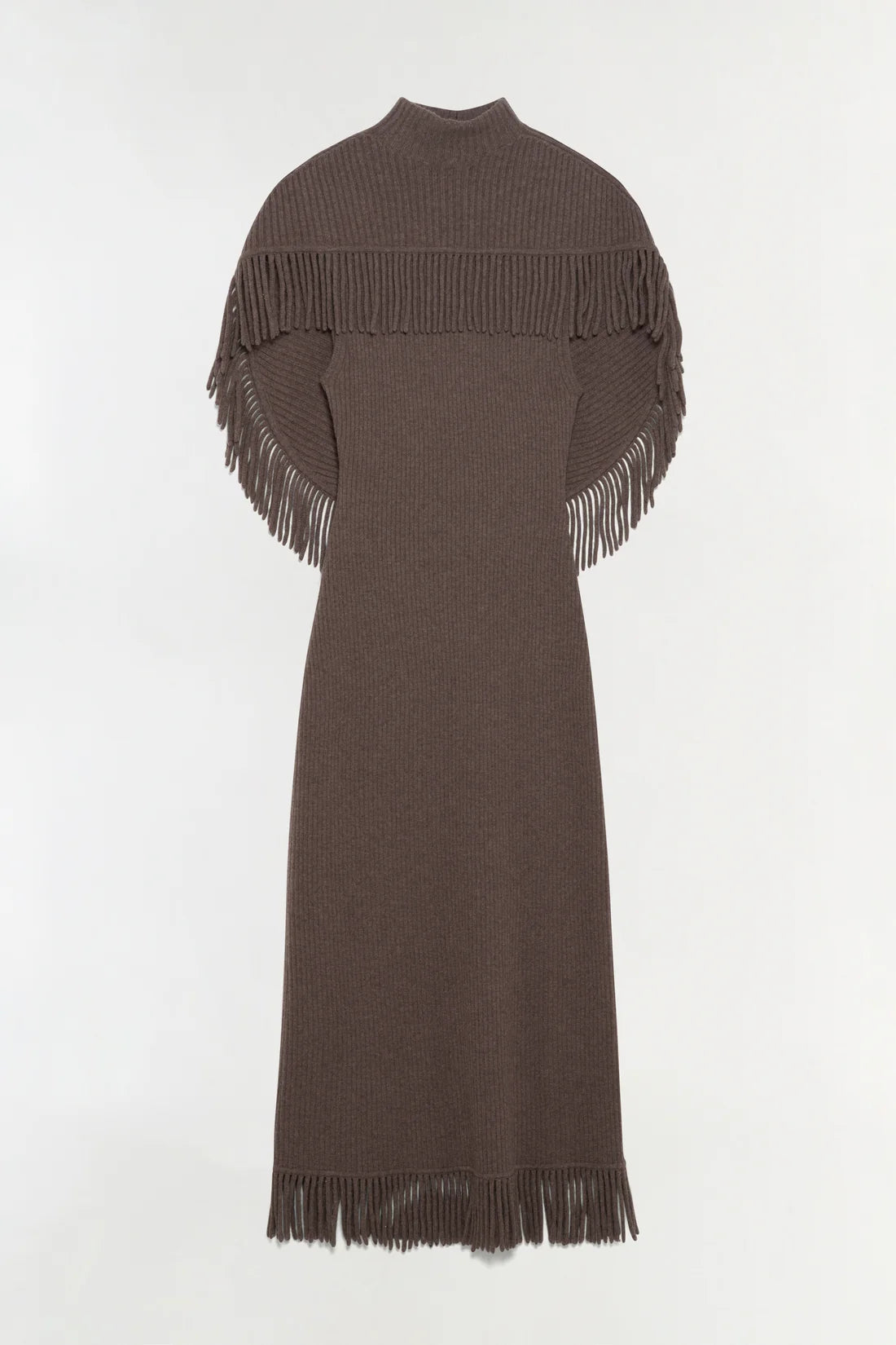 Jordan Knit Fringe Midi Dress