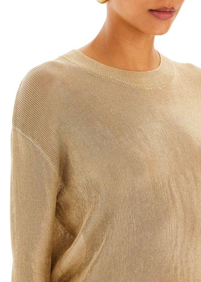 HANA METALLIC KNIT TOP - SER.O.YA