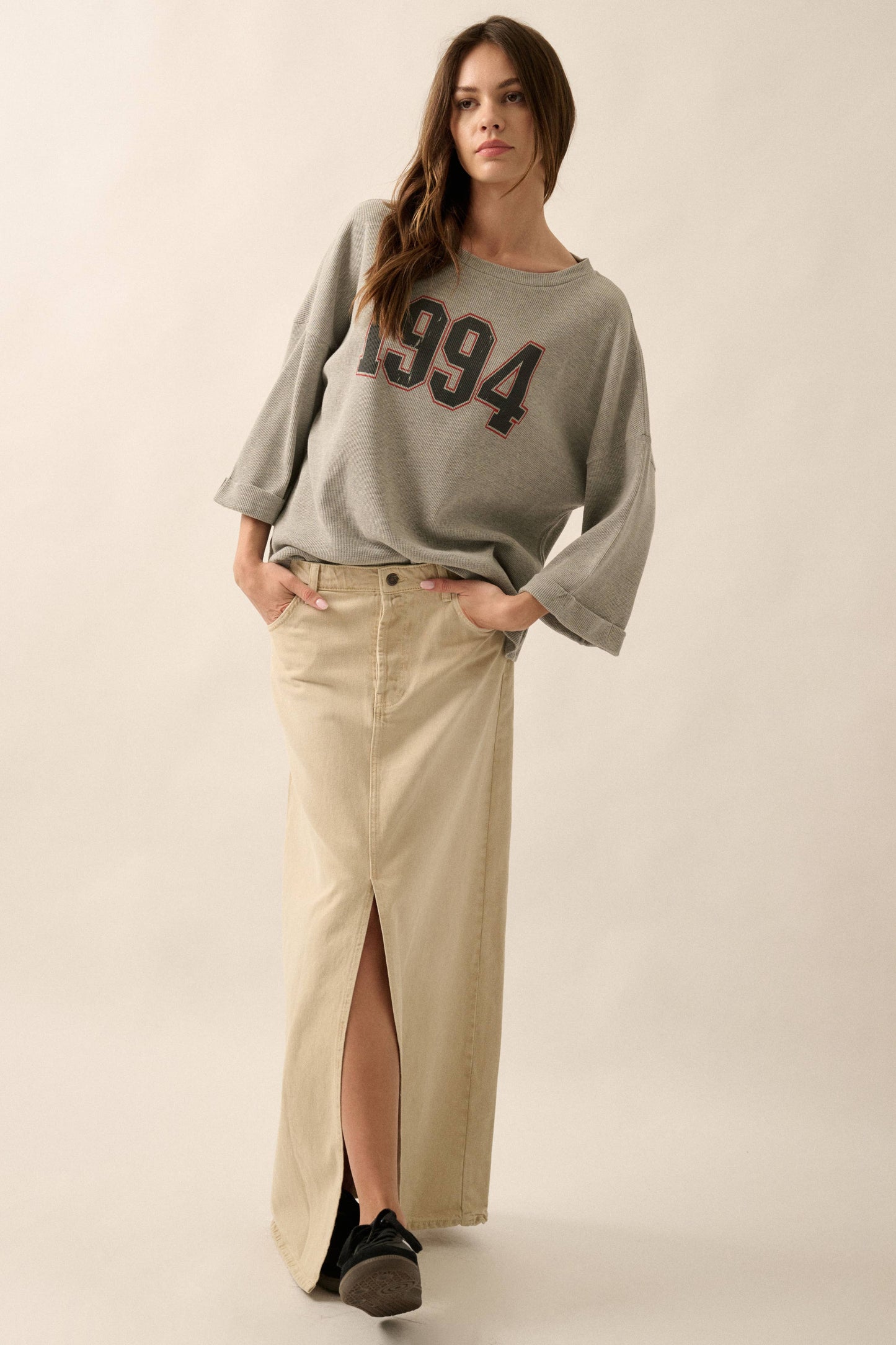 Vintage Canvas - 1994 Waffle-Knit Thermal Graphic Tee