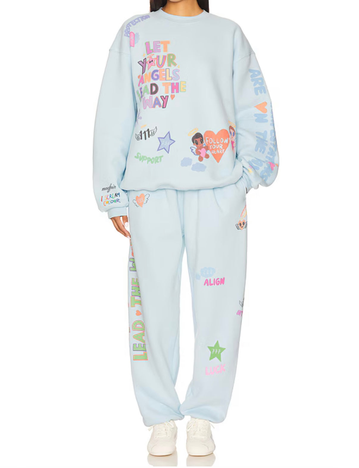 The Mayfair Group Angels All Around Crewneck