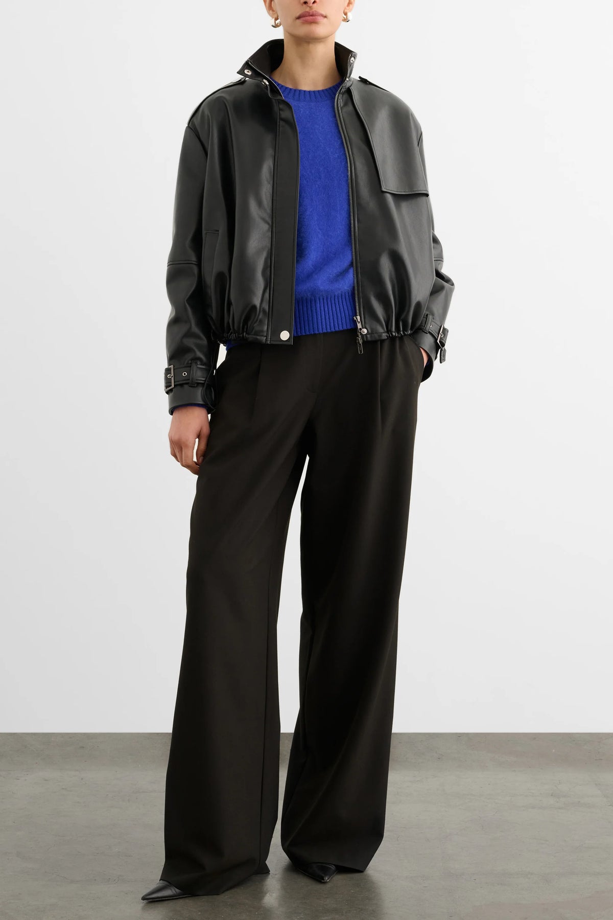 The Alyssa Funnel Neck Bomber