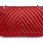 Chanel Classic Double Flap Bag – Red Quilted Lambskin with Silver Hardware