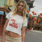 Vintage Canvas - My Own Muse Vintage Wash Cropped Graphic Tee
