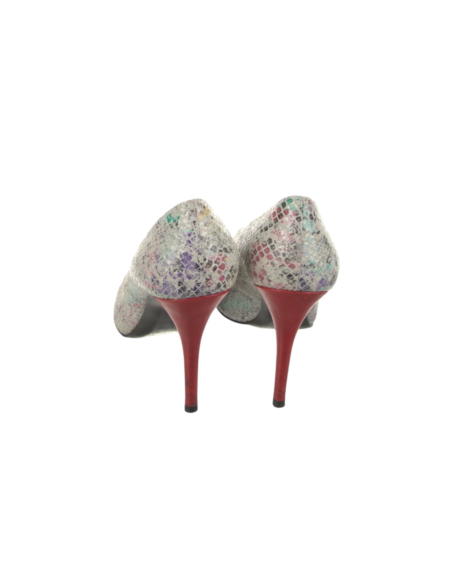 Stuart Weitzman
Embossed Leather Animal Print Pumps