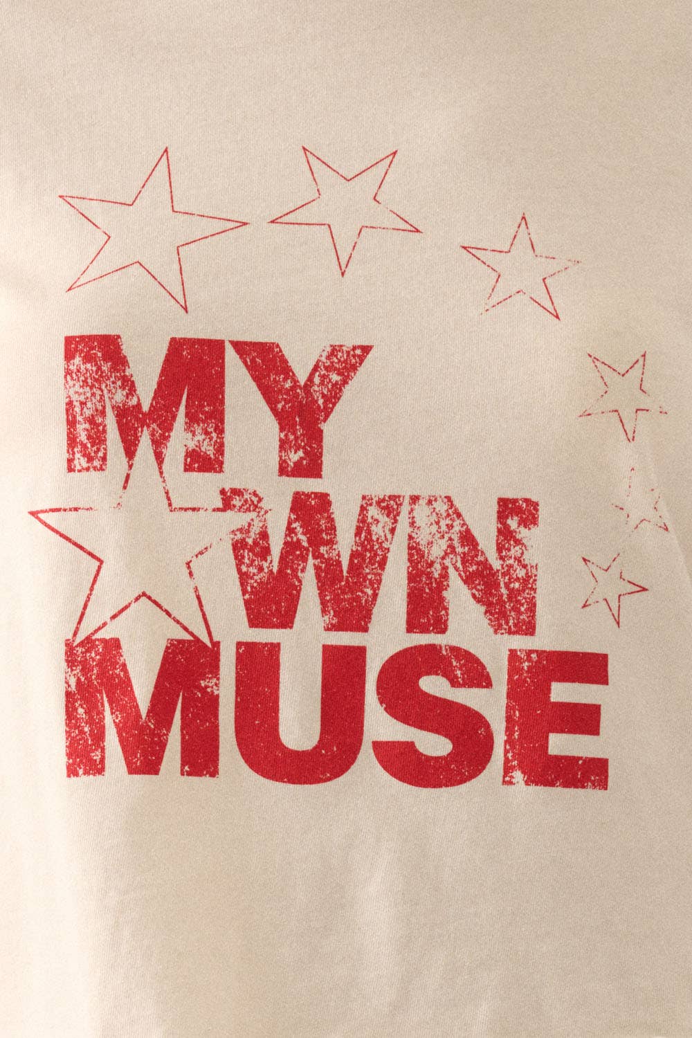 Vintage Canvas - My Own Muse Vintage Wash Cropped Graphic Tee