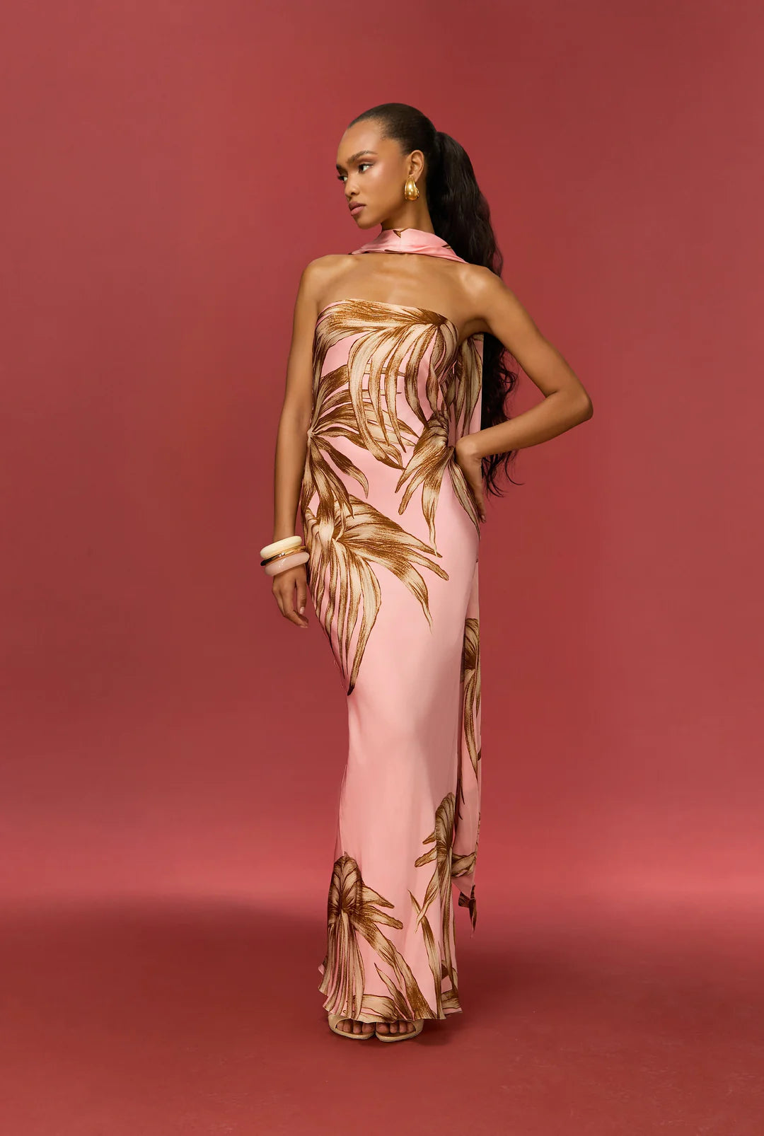 Fawn Strapless Maxi Dress Rococo Sand