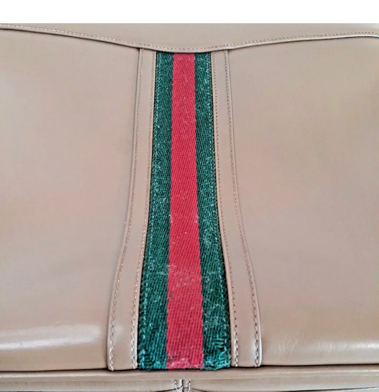 GUCCI 80s Vintage Shoulder Bag Sherry Line Leather Brown Pre-Owned