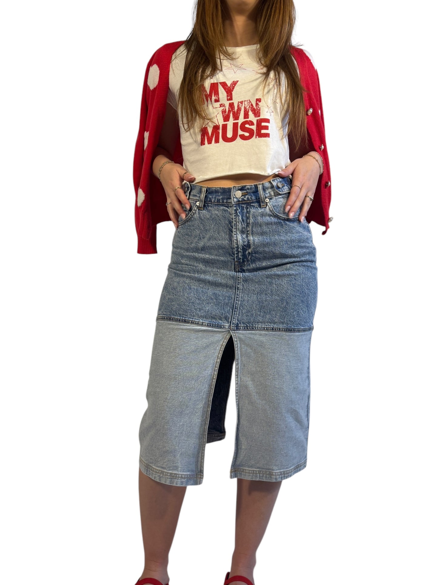 Vintage Canvas - My Own Muse Vintage Wash Cropped Graphic Tee