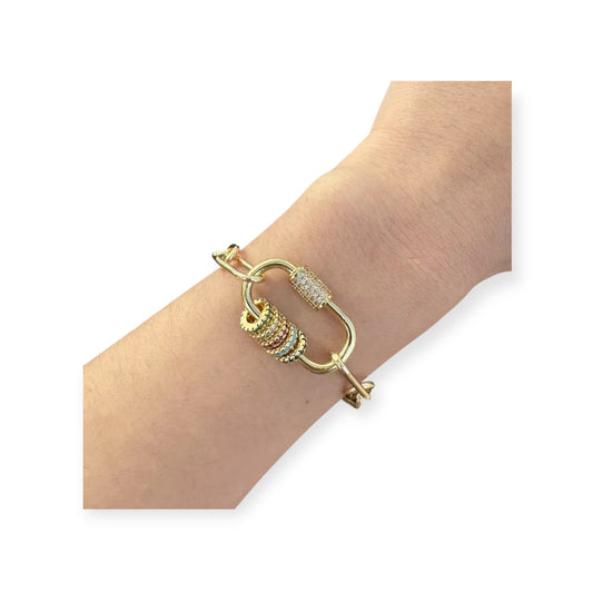 Luxe Lock Link Bracelet