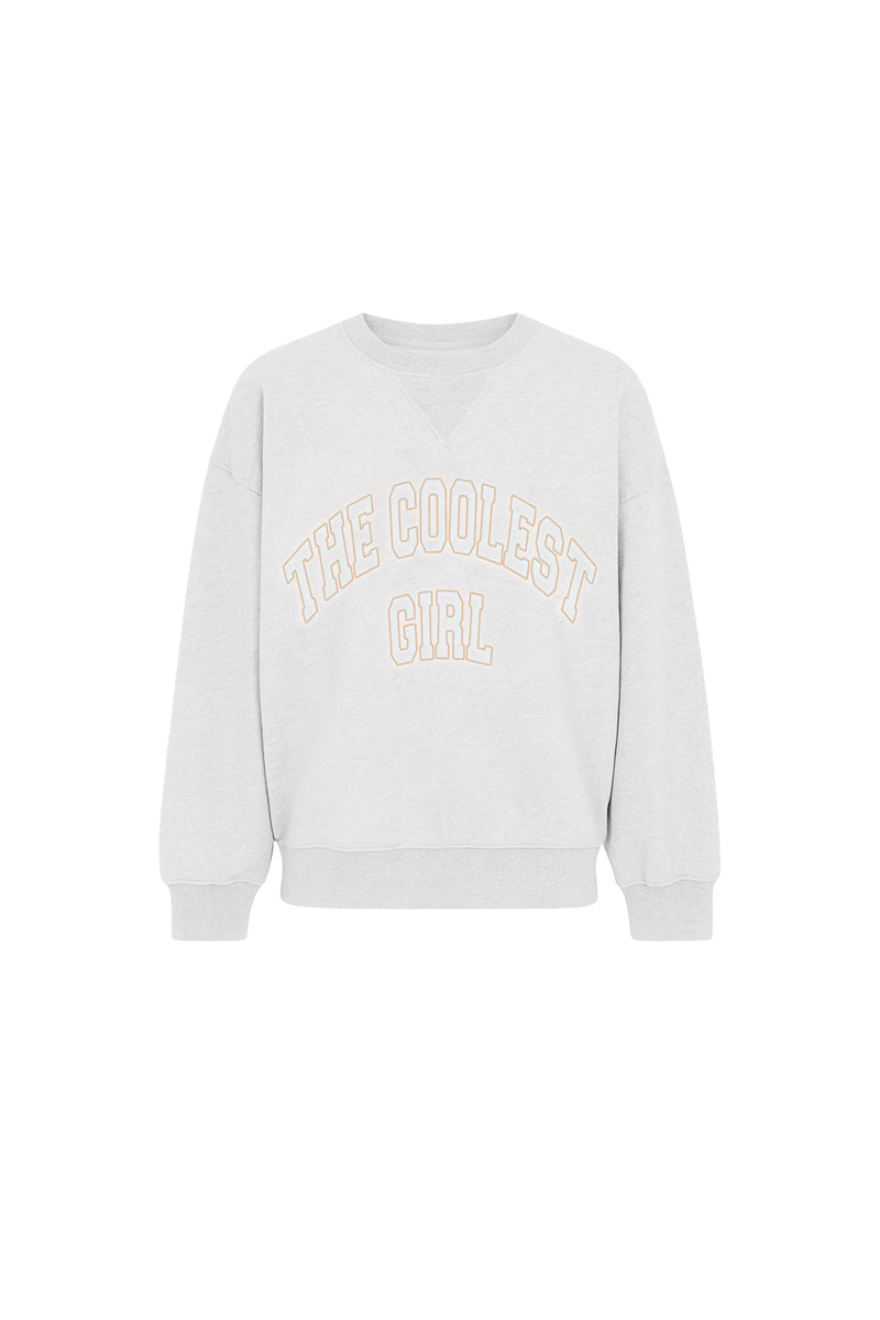 SWEAT LARGE BRODE COOLEST GIRL