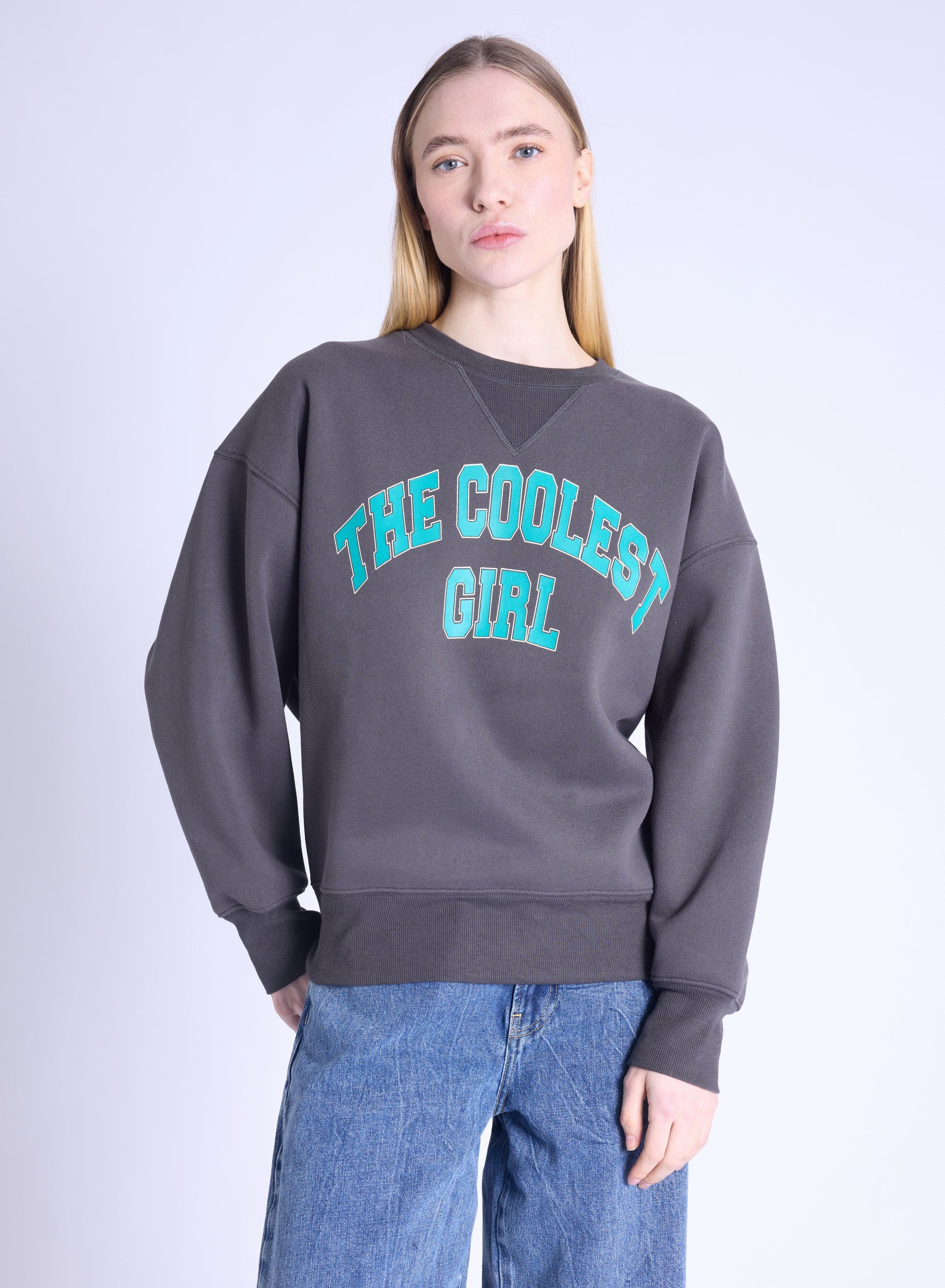 SWEAT LARGE BRODE COOLEST GIRL