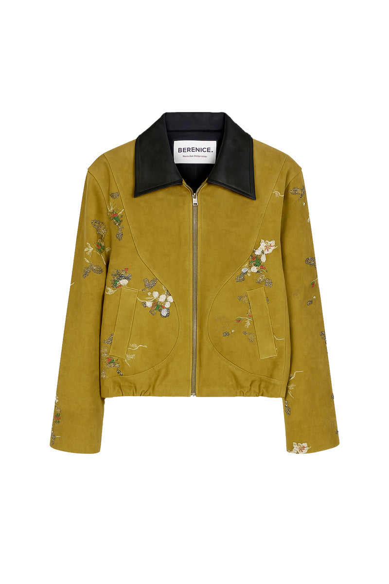 VESTE COURTE BRODERIE PERLES