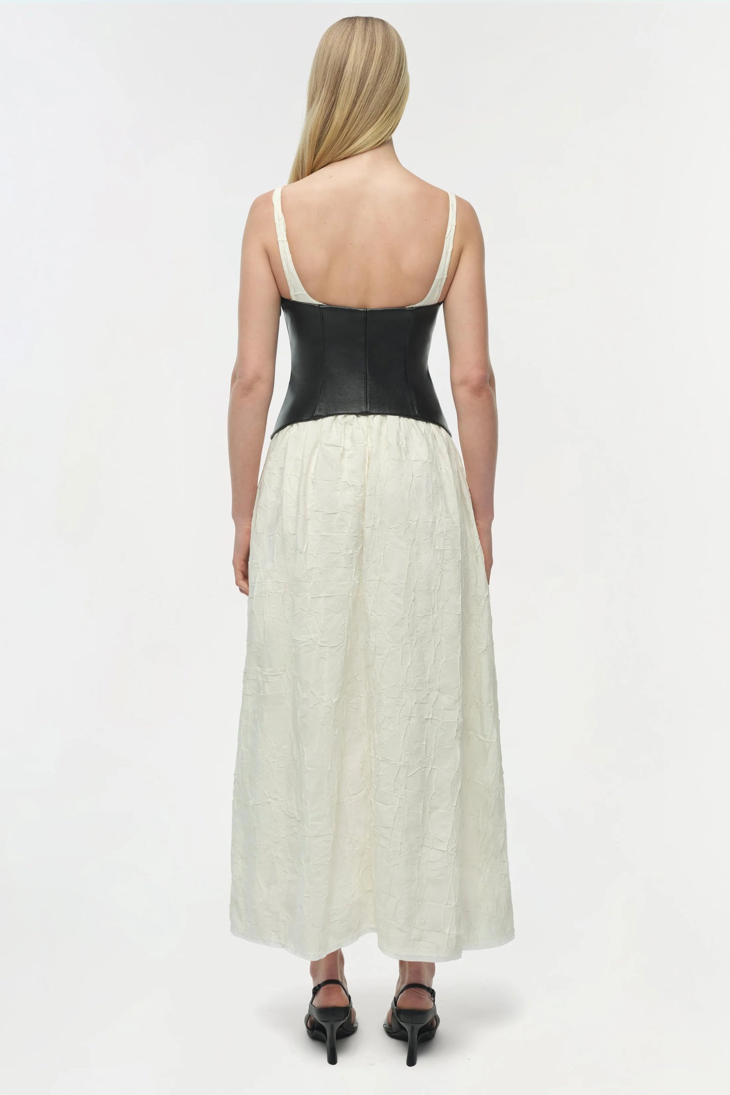 SIMKHAI                                                                     Cortland Belted Bustier Midi Dress
