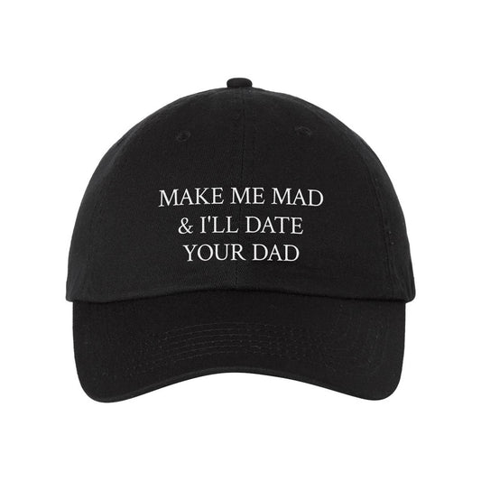 Make Me Mad Embroidered Bio-Washed Classic Dad Hat - Femfetti