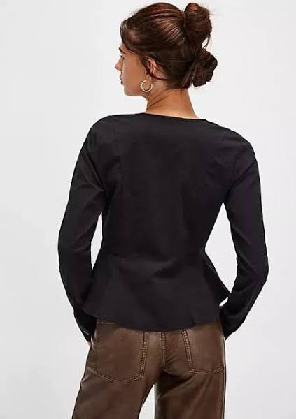 City Life Linen-Blend Blouse - Free People