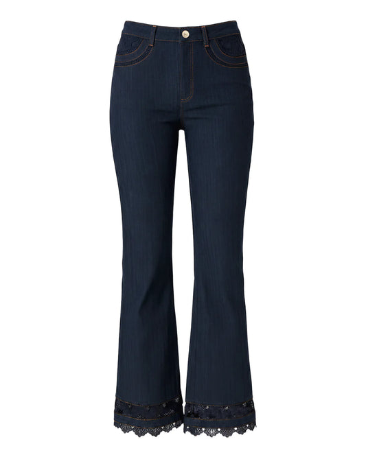 Guipure Lace Cropped Stevie Jeans