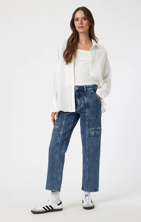 Marissa Mid Brushed Classic Blue Jean - Mavi