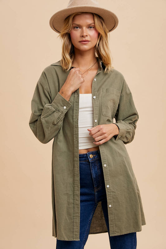 In Loom - LINEN BLEND BUTTON DOWN