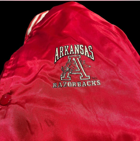Vintage Arkansas Razorback button up jacket