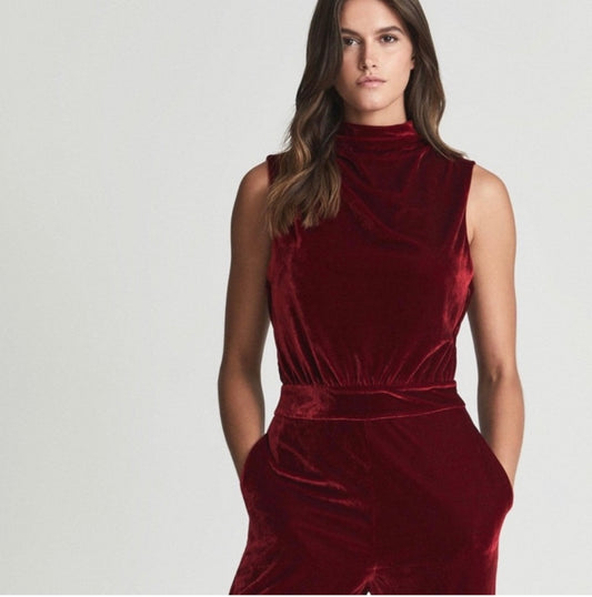 Reiss Velvet Jumpsuit