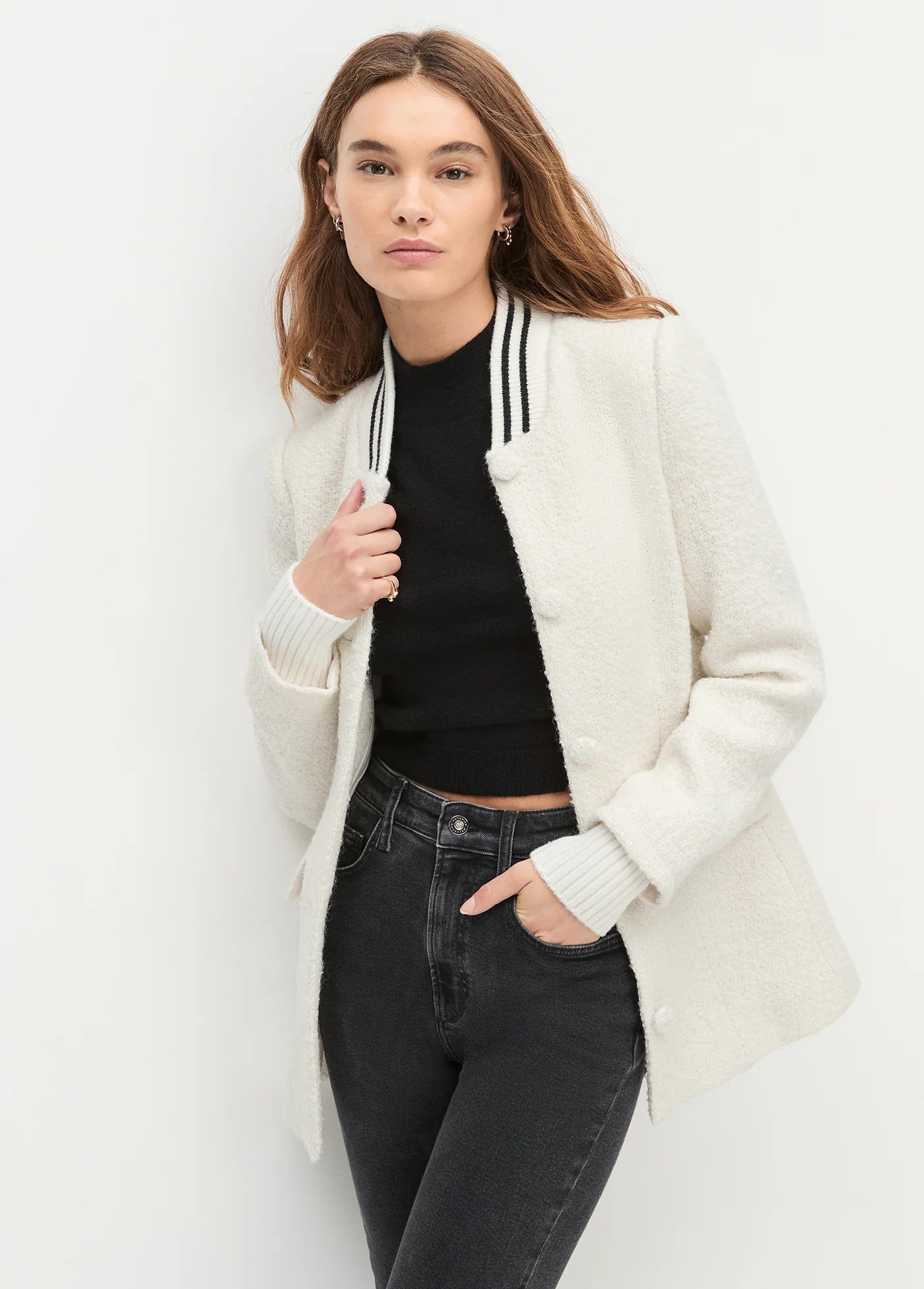 Favorite Daughter The varsity Boucle Blazer