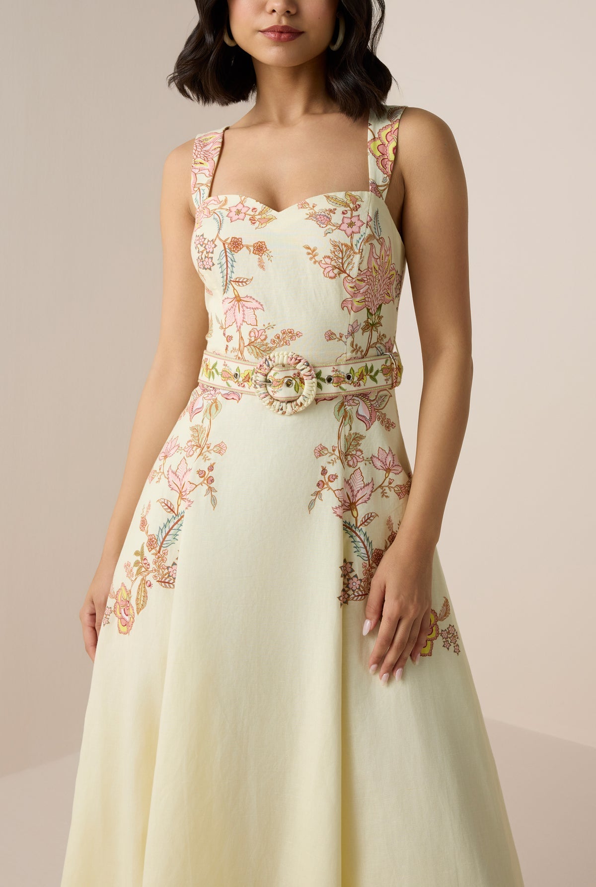 RIAH BUCKLE LONG DRESS HEMANT& NANDITA