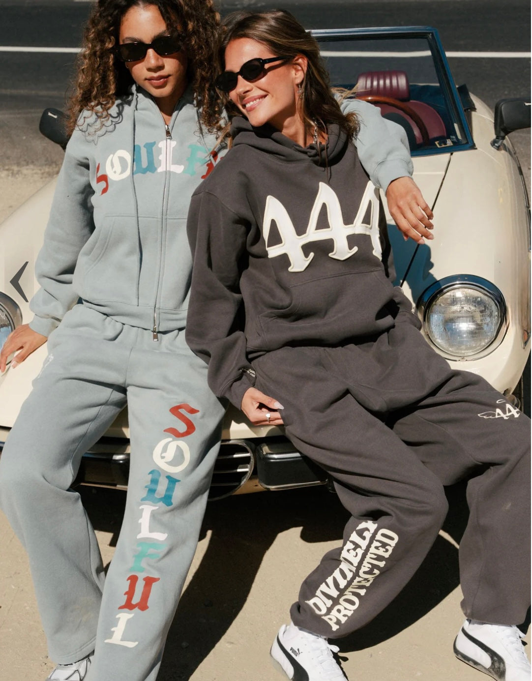 Divinely Protected Sweatpants Charcoal The Mayfair Group