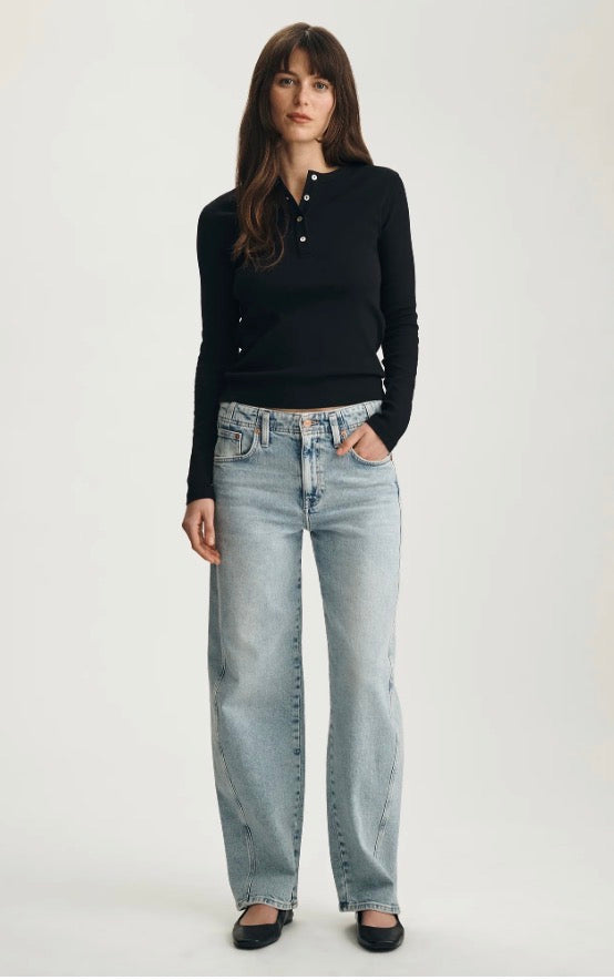 Nica Twisted Barrel Jeans Mavi