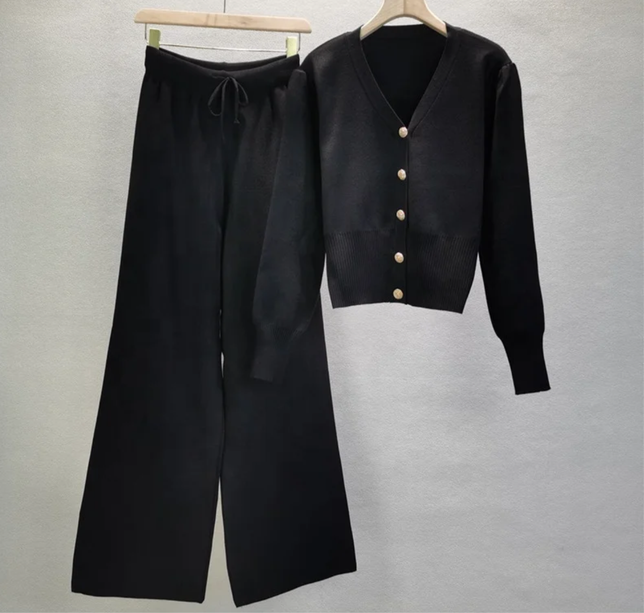 Knitted Old Money Athleisure Two-Piece Set