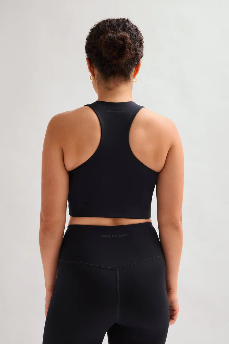 GIRLFRIEND Collective Black Paloma Racerback Bra