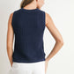 Flag Print Knitted Sleeveless Sweater - BMW7749