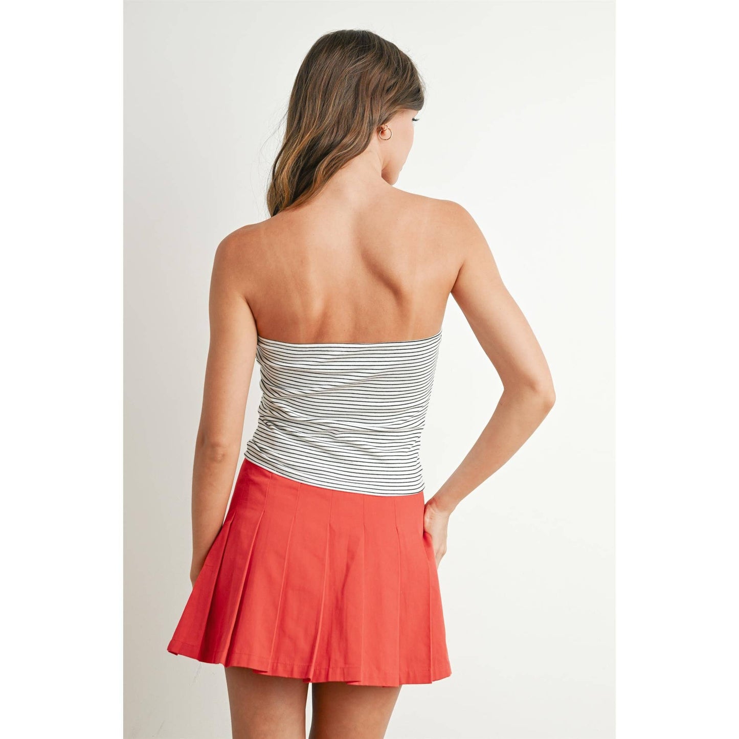 BUTTERMELON - Stars and Stripes Tube Top - BMT7755 - IVORY / BLUE / S