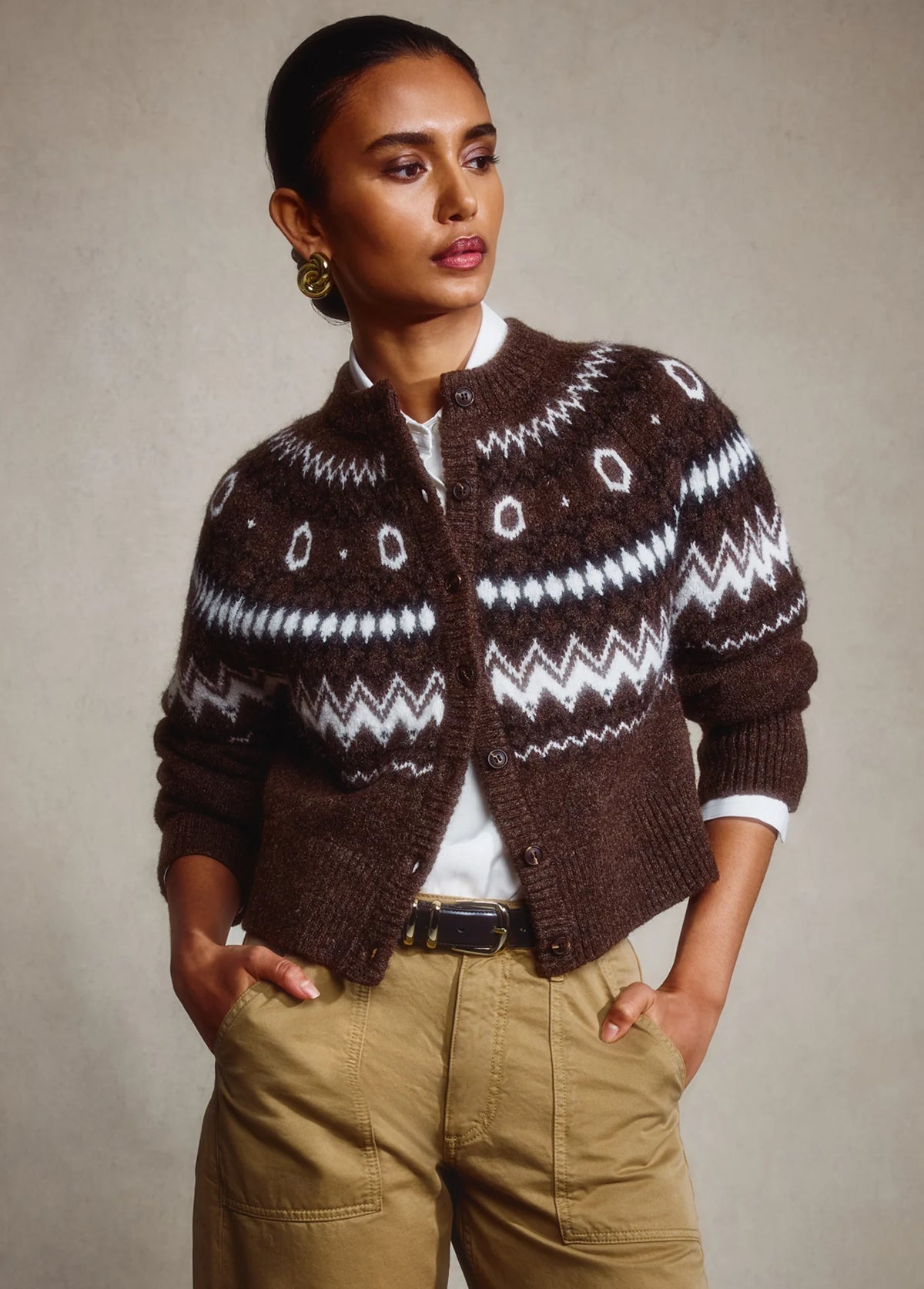 The Cropped Chalet Cardigan